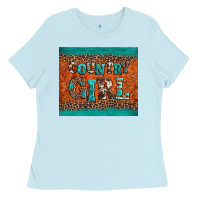 Baby Blue country girl Ladies Tee - BarkalooDesign
