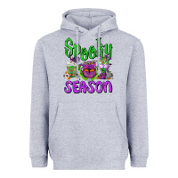 Heather Grey Spooky Season Coffee Cups Heavyweight Hoodie - FaDigitalArtStudio