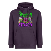 Plum Spooky Season Coffee Cups Heavyweight Hoodie - FaDigitalArtStudio