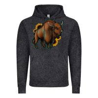Vintage Arctic Western  Bison Vintage Hoodie - Jasminsmagicworld