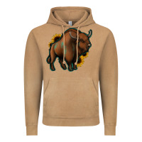 Vintage Camel Western  Bison Vintage Hoodie - Jasminsmagicworld