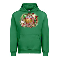 Emerald Christmas Elf Urban Hoodie - CowhideDigitalArt