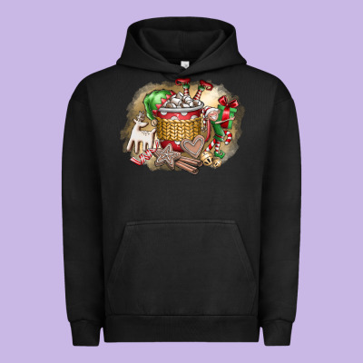 Christmas Elf Urban Hoodie Designed By Cowhidedigitalart