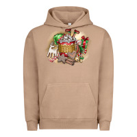 Pigment Burro Christmas Elf Urban Hoodie - CowhideDigitalArt