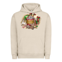 Pigment French Oak Christmas Elf Urban Hoodie - CowhideDigitalArt