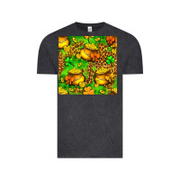 Vintage Black St. Patrick's pot of gold seamless pattern Vintage Tee - BundleAndBundleShop