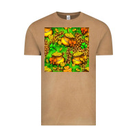 Vintage Camel St. Patrick's pot of gold seamless pattern Vintage Tee - BundleAndBundleShop