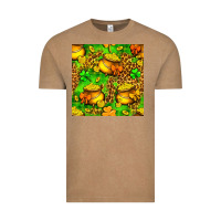 Vintage Coffee St. Patrick's pot of gold seamless pattern Vintage Tee - BundleAndBundleShop