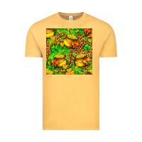 Vintage Mustard St. Patrick's pot of gold seamless pattern Vintage Tee - BundleAndBundleShop