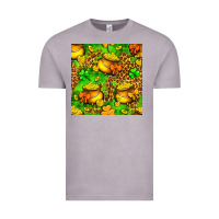 St. Patrick's Pot Of Gold Seamless Pattern Vintage Tee | Teevron