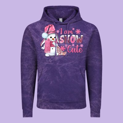 I Am Snow Cute Pink Bbs Vintage Hoodie Designed By Bundleandbundleshop