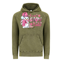 Vintage Olive i am snow cute pink bbs Vintage Hoodie - BundleAndBundleShop