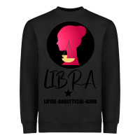 Black Libra Zodiac Sign Horoscope Birth Gift Girl Heavyweight Sweatshirt - Bettercallsaul