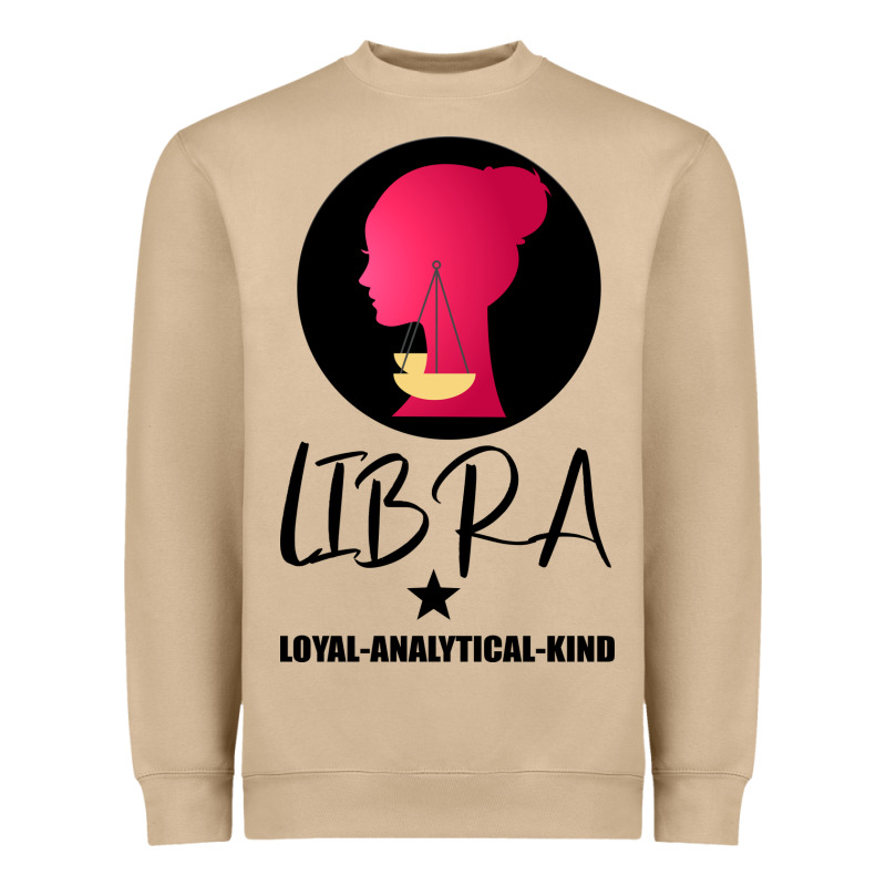 Libra Zodiac Sign Horoscope Birth Gift Girl Heavyweight Sweatshirt by Bettercallsaul | Teevron