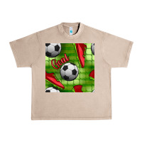 French Oak soccer shoes goal seamless pattern Urban Heavy Tee - BundleAndBundleShop