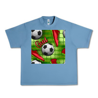 Pebble Blue soccer shoes goal seamless pattern Urban Heavy Tee - BundleAndBundleShop