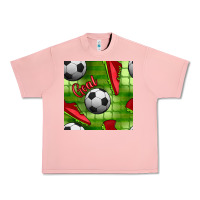 Salmon soccer shoes goal seamless pattern Urban Heavy Tee - BundleAndBundleShop