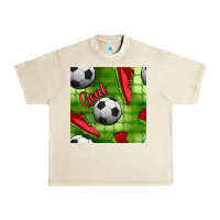 Sandshell soccer shoes goal seamless pattern Urban Heavy Tee - BundleAndBundleShop