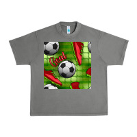Tornado soccer shoes goal seamless pattern Urban Heavy Tee - BundleAndBundleShop
