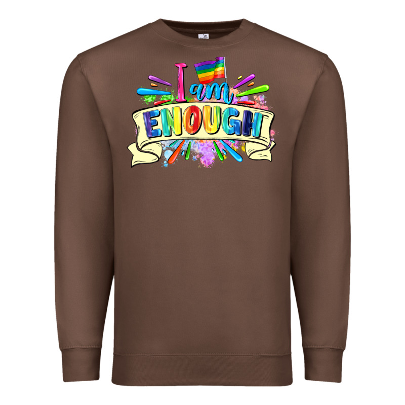 I Am Enough Premium Sweatshirt by FaDigitalArtStudio | Teevron