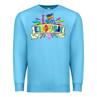 Ocean Blue I am enough Premium Sweatshirt - FaDigitalArtStudio
