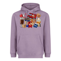 Lavender Postal Worker Coffee Cups Heavyweight Hoodie - FaDigitalArtStudio