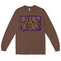 Chestnut mardi gras leopard background Long Sleeve Tee - RanaPortraitStore