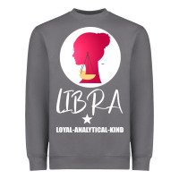 Libra Zodiac Sign Horoscope Birth Gift Girl Heavyweight Sweatshirt | Teevron