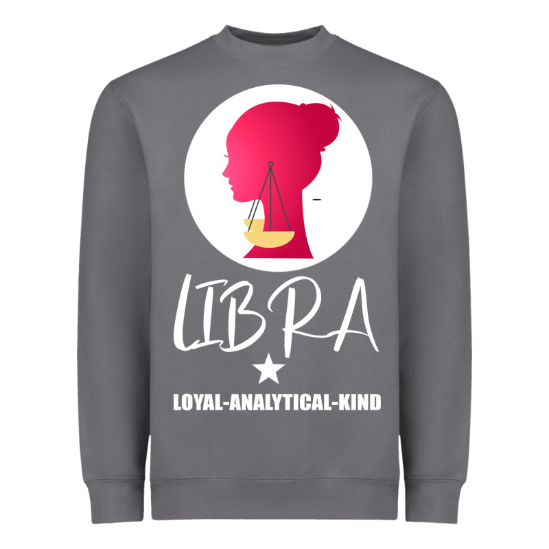 Libra Zodiac Sign Horoscope Birth Gift Girl Heavyweight Sweatshirt by Bettercallsaul | Teevron