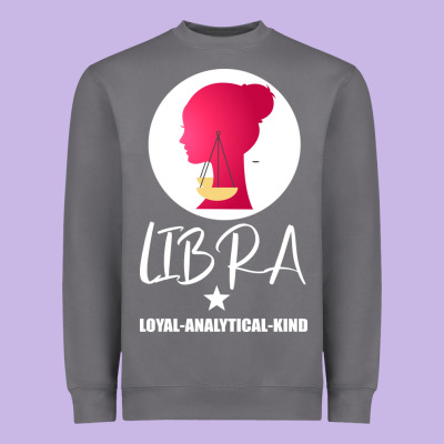 Libra Zodiac Sign Horoscope Birth Gift Girl Heavyweight Sweatshirt Designed By Bettercallsaul