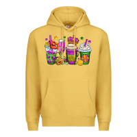 Antique Gold mardi gras coffee cups Premium Hoodie - OliviaCreatesArt