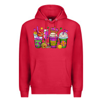 Cardinal mardi gras coffee cups Premium Hoodie - OliviaCreatesArt