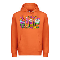 Carrot mardi gras coffee cups Premium Hoodie - OliviaCreatesArt