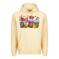 Pina Colada mardi gras coffee cups Premium Hoodie - OliviaCreatesArt