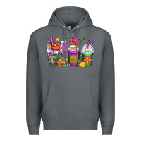 Rock mardi gras coffee cups Premium Hoodie - OliviaCreatesArt