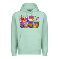 Seafoam mardi gras coffee cups Premium Hoodie - OliviaCreatesArt