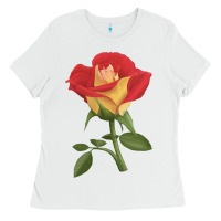 White Ketchup And Mustard Rose Ladies Tee - LillyAllenDesigns