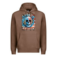 Chestnut made in america skull Premium Hoodie - JahusDesignShop