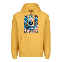 Mustard made in america skull Premium Hoodie - JahusDesignShop