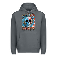 Rock made in america skull Premium Hoodie - JahusDesignShop