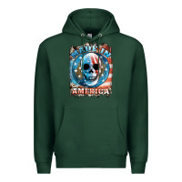 Sports Green made in america skull Premium Hoodie - JahusDesignShop
