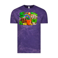 Cloud Purple St. Patricks Day Coffee Cups Vintage Tee - BundleAndBundleShop