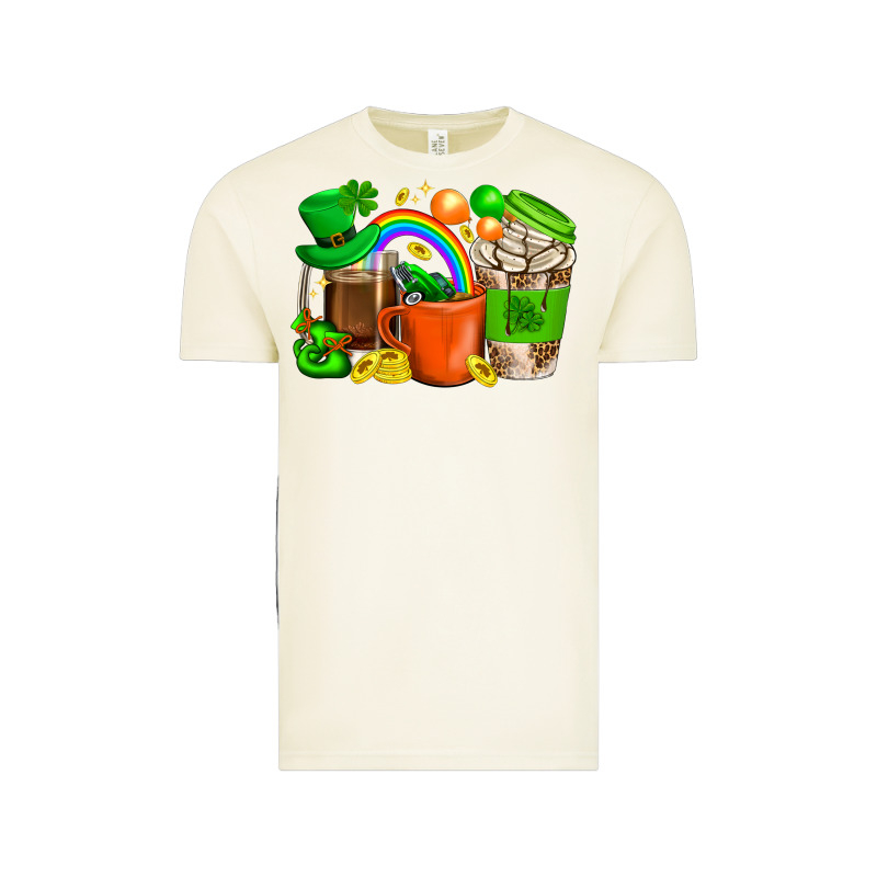 St. Patricks Day Coffee Cups Vintage Tee by BundleAndBundleShop | Teevron