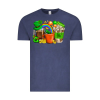 Vintage Denim St. Patricks Day Coffee Cups Vintage Tee - BundleAndBundleShop