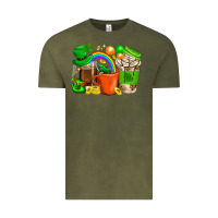 Vintage Olive St. Patricks Day Coffee Cups Vintage Tee - BundleAndBundleShop