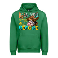 Emerald Deja Moo I've Heard Tih Bull Before Urban Hoodie - CowhideDigitalArt