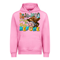 Fuchsia Pink Deja Moo I've Heard Tih Bull Before Urban Hoodie - CowhideDigitalArt