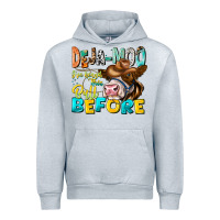 Heather Grey Deja Moo I've Heard Tih Bull Before Urban Hoodie - CowhideDigitalArt