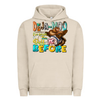 Pigment French Oak Deja Moo I've Heard Tih Bull Before Urban Hoodie - CowhideDigitalArt
