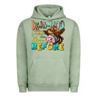 Pigment Oil Green Deja Moo I've Heard Tih Bull Before Urban Hoodie - CowhideDigitalArt